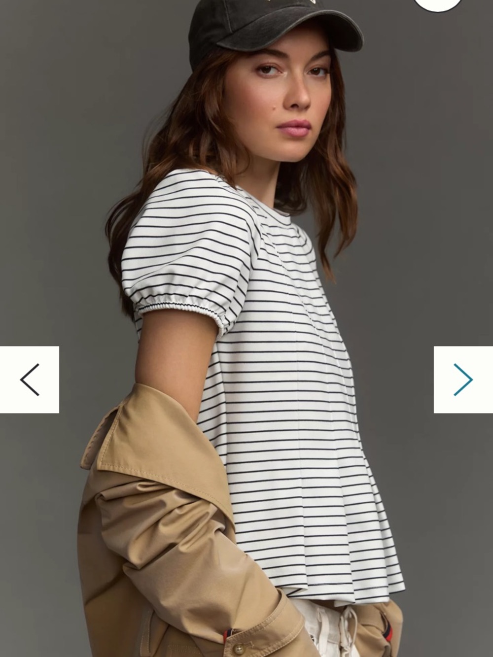 Maeve Corset Peplum Top